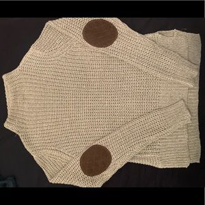 beige turtle neck sweater!